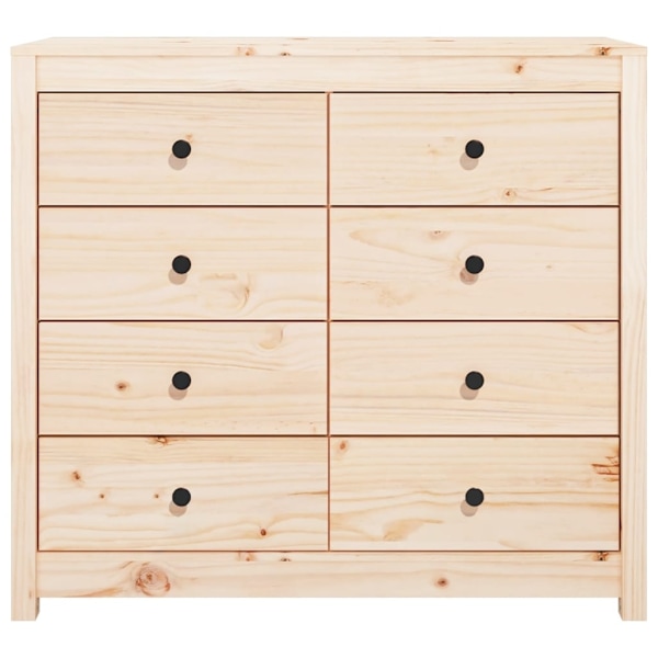 vidaXL Sidoskåp 100x40x90 cm massiv furu Brun