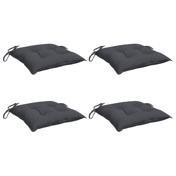 vidaXL Stolsdynor 4 st antracit 50x50x7 cm oxfordtyg Antracit