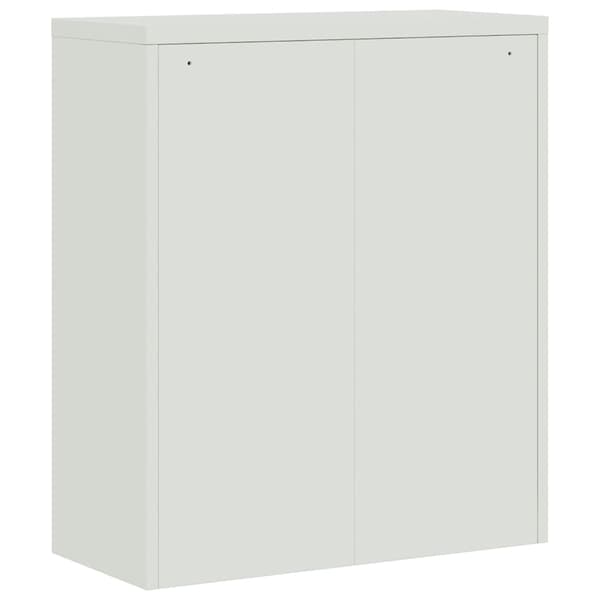 vidaXL Dokumentskåp ljusgrå och blå 90x40x105 cm stål Grå