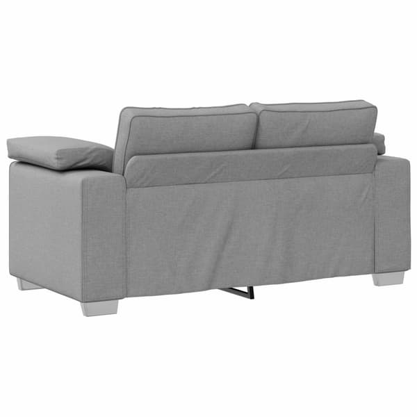 vidaXL Soffa 2 st Moln Grå tyg Grå