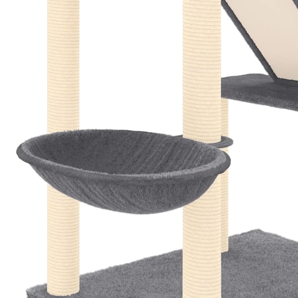 vidaXL Golv-till-tak klösträd mörkgrå 277-303 cm Grå