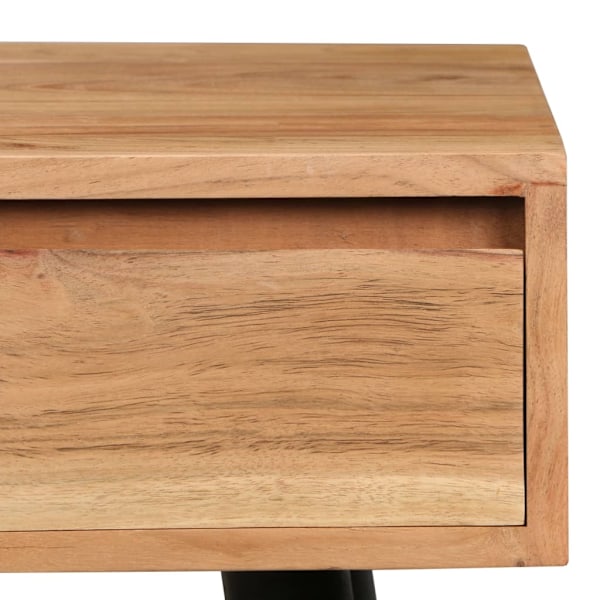 vidaXL Skrivbord massivt akaciaträ 118x45x76 cm Brun