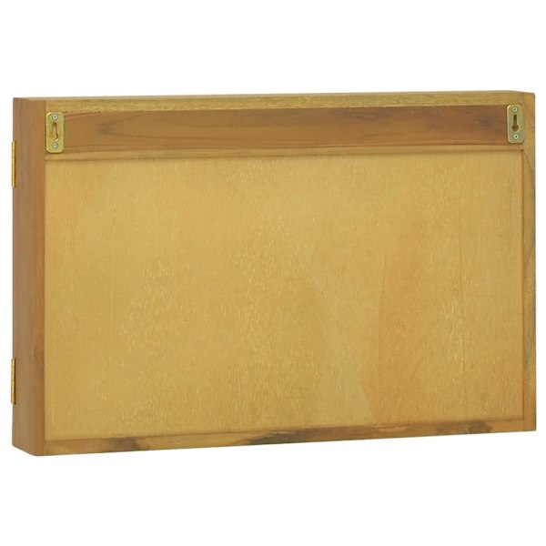 vidaXL Spegelskåp 60x10x40 cm massiv teak Brun