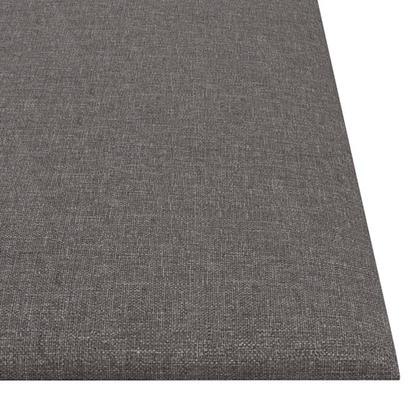vidaXL Väggpaneler 12 st ljusgrå 30x30 cm tyg 1,08 m² Grå