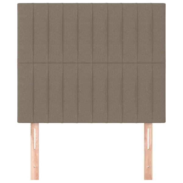 vidaXL Huvudgavlar 2 st taupe 100 x 5 x 78/88 cm tyg Taupe