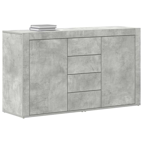 vidaXL Sideboard Betonggrå 120 x 36 x 69 cm Konstruerat trä Grå