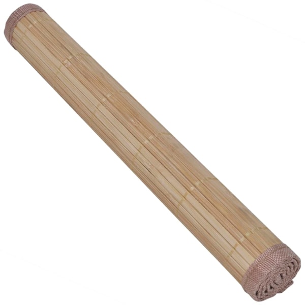 vidaXL 6 Bordstabletter i bambu 30 x 45 cm brun Brun