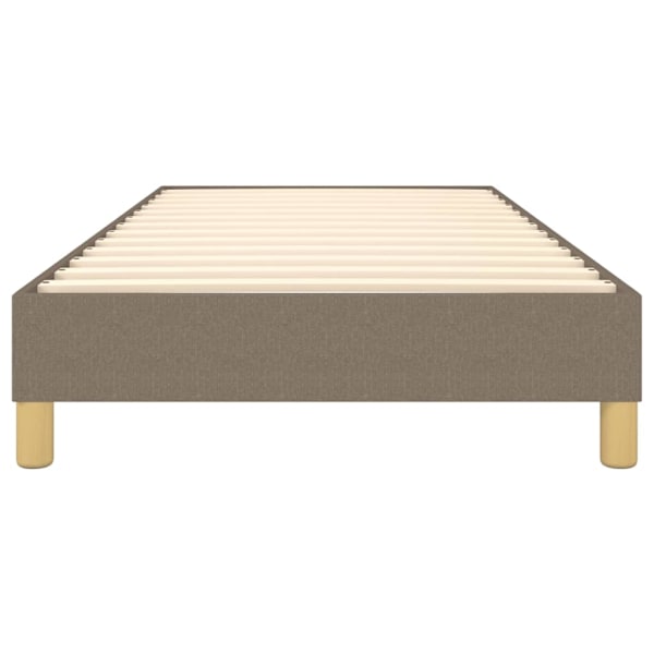vidaXL Sängram utan madrass Taupe 90x190 cm tyg Taupe