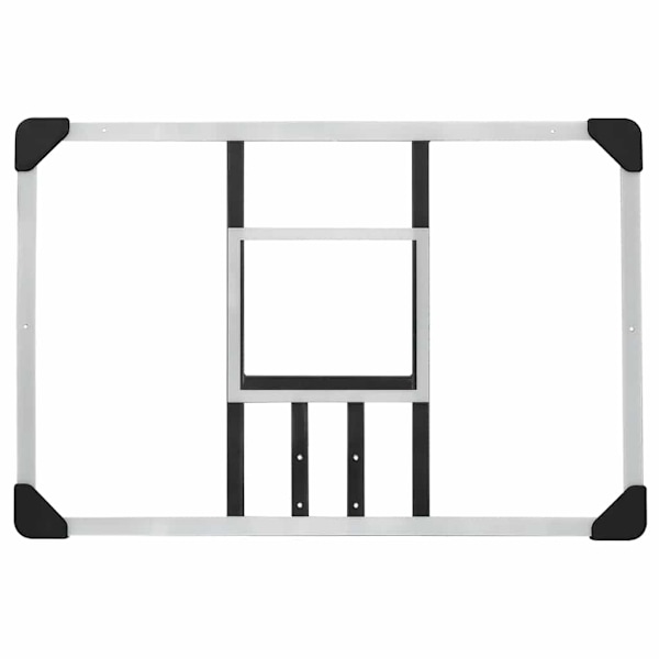 vidaXL Basketkorg transparent 90x60x2,5 cm polykarbonat Transparent