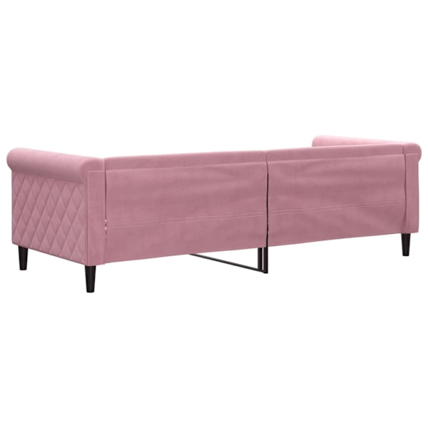 vidaXL Dagbädd rosa 80x200 cm sammet Rosa