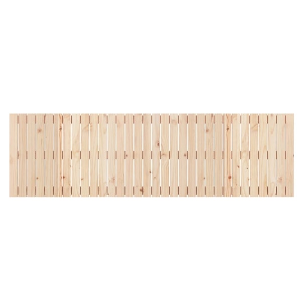 vidaXL Väggmonterad huvudgavel 204x3x60 cm massiv furu Brun