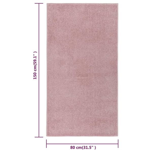 vidaXL Matta 80x150 cm rosa Rosa