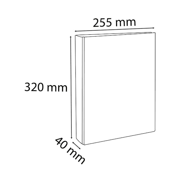 Exacompta Ringpärmar A4 med 2 ringar 25mm 10 st Flerfärgsdesign