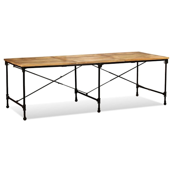 vidaXL Matbord massivt mangoträ 240 cm Brun