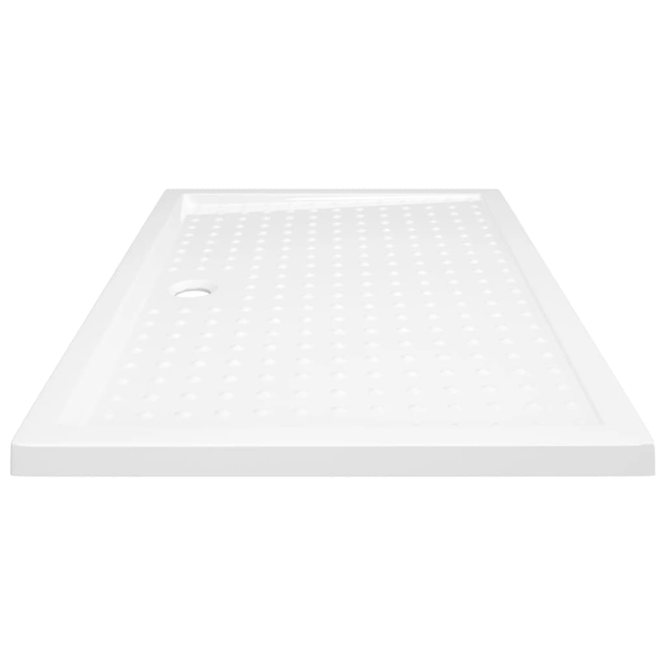 vidaXL Duschkar med prickar vit 80x120x4 cm ABS Vit