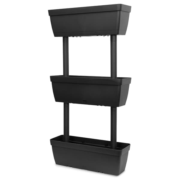 vidaXL Blomlådor 6 st 100 cm antracit Antracit