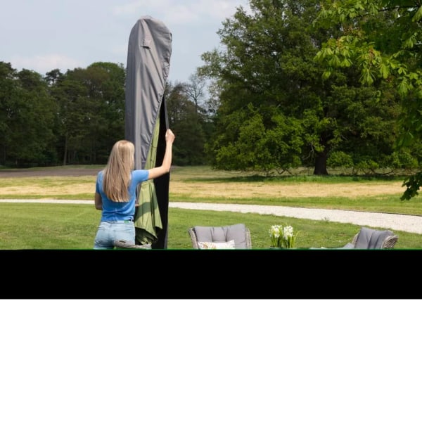 Madison Överdrag för stående parasoll 25x165 cm grå