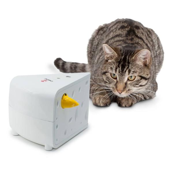FroliCat Automatisk kattleksak Cheese Vit