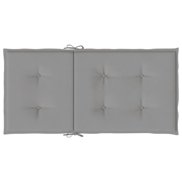 vidaXL Trädgårdsstolsdynor Grå 100 x 50 x 3 cm grå