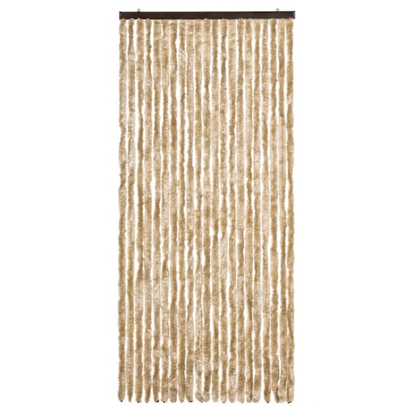 vidaXL Insektsdraperi beige 90x200 cm chenille Beige