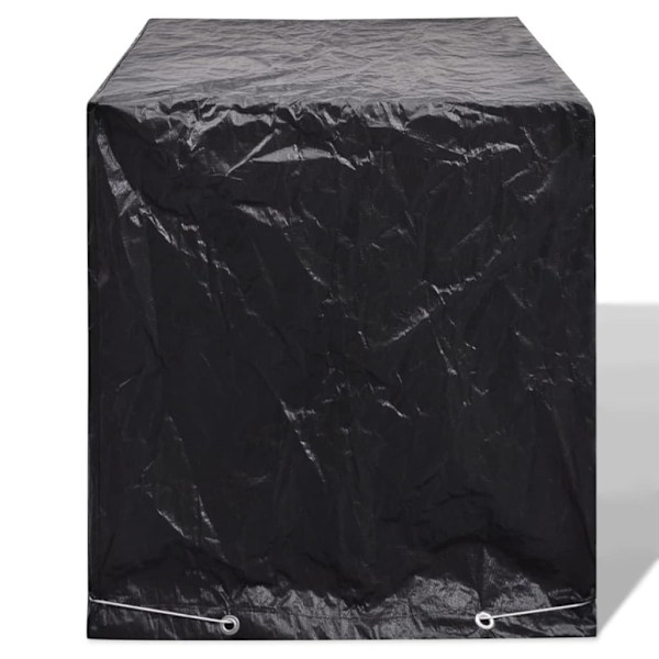 vidaXL Överdrag till vattentank 2 st 8 öljetter 116x100x120 cm Svart
