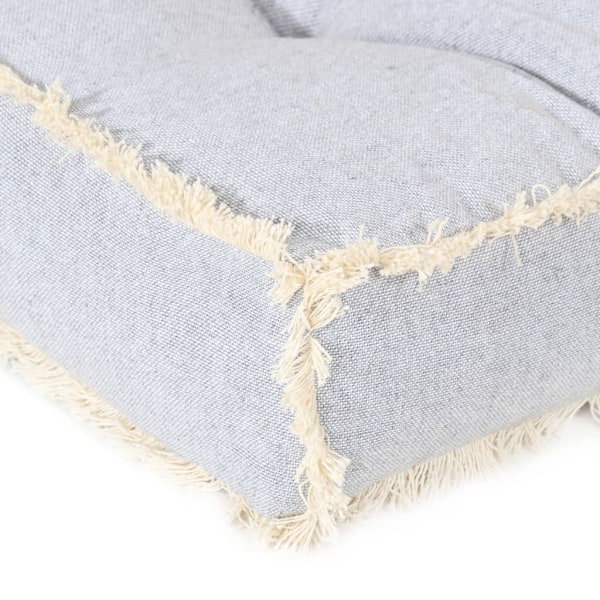 vidaXL Dyna till pallsoffa grå 120x80x10 cm grå