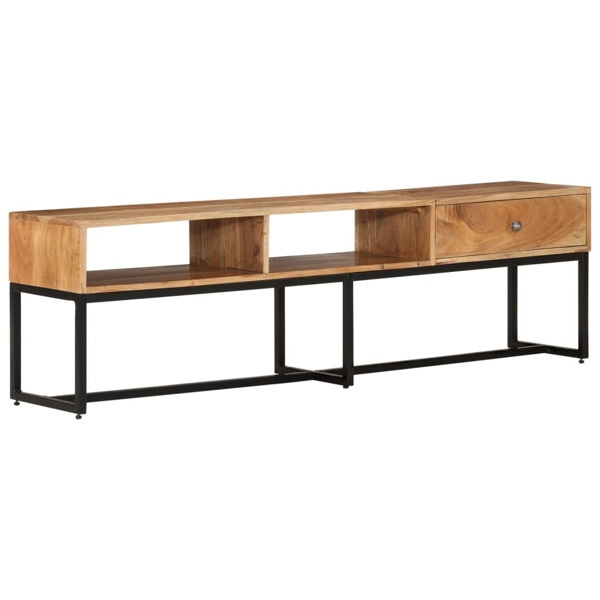 vidaXL Tv-bänk 160x30x45 cm massivt akaciaträ Brun