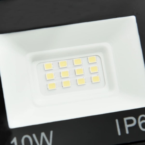 vidaXL Strålkastare 2 st 10 W LED kallvit Svart