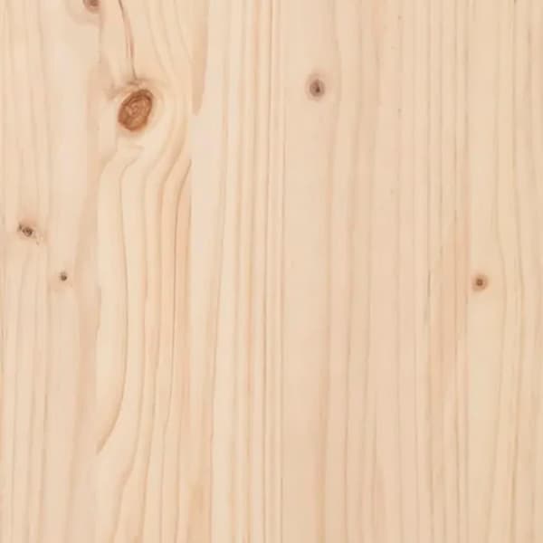 vidaXL Sängram massivt trä 120x190 cm Brun