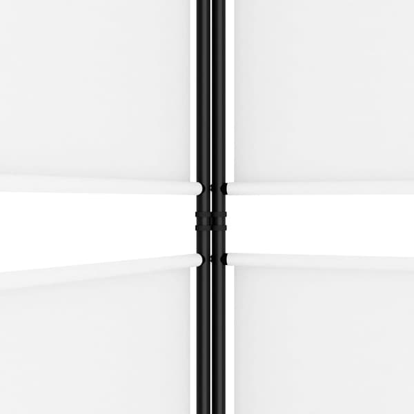 vidaXL Rumsavdelare 3 paneler vit 150x220 cm tyg Vit