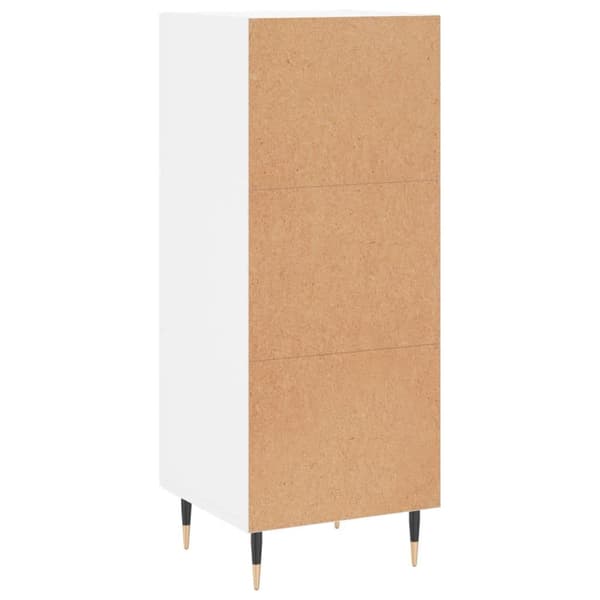 vidaXL Skänk vit 34,5x34x90 cm konstruerat trä Vit