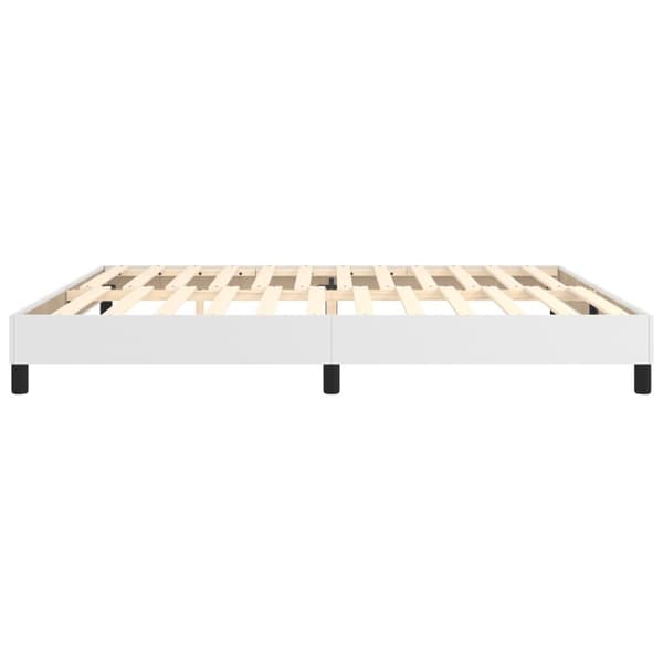 vidaXL Ramsäng vit 200x200 cm konstläder Vit
