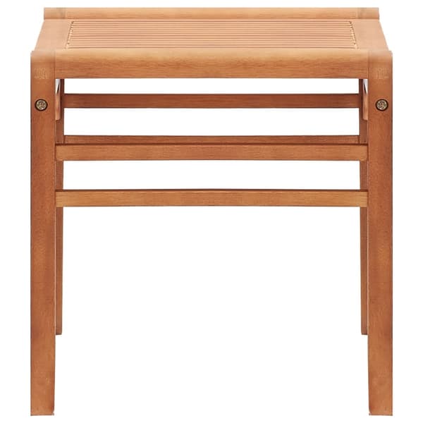 vidaXL Trädgårdsbänk 64 cm massivt eukalyptusträ Brun