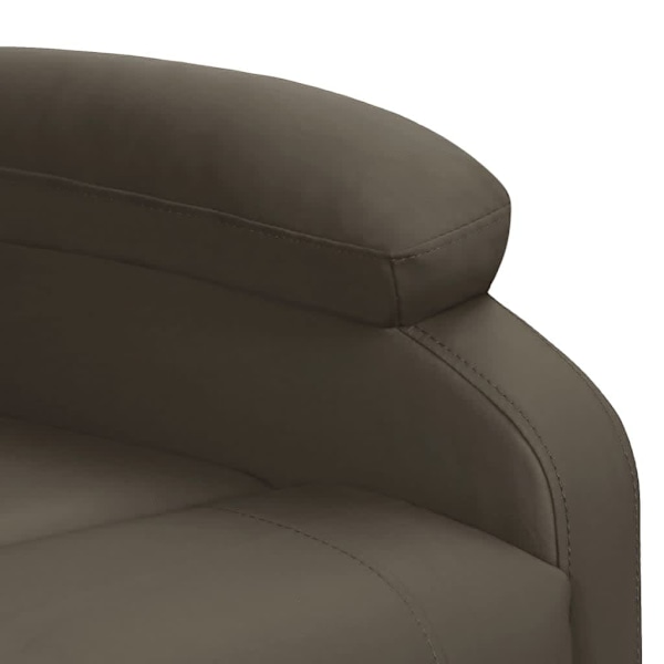vidaXL Massagefåtölj med uppresningshjälp grå konstläder grå