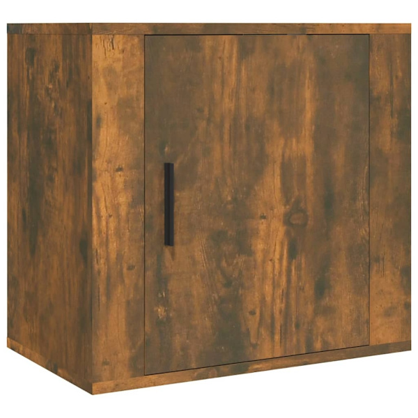 vidaXL Väggmonterade sängbord 2 st rökfärgad ek 50x30x47 cm Brun