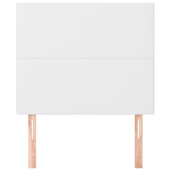 vidaXL Sänggavel vit 90x5x118/128 cm konstläder Vit