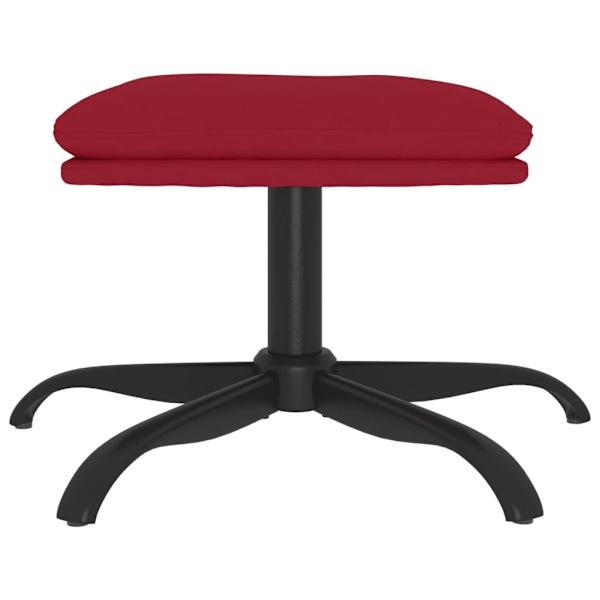 vidaXL Fotpall vinröd 60x60x36 cm sammet Röd