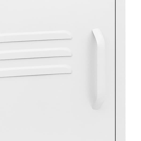 vidaXL Sängbord vit 35x35x51 cm stål Vit