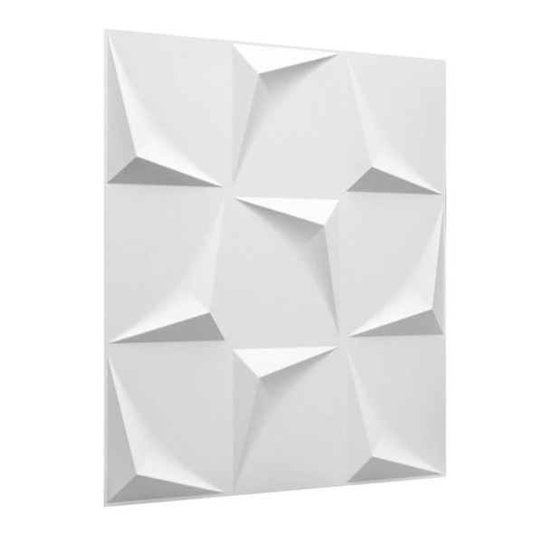 WallArt 3D Väggpaneler 24 st GA-WA28 beau Vit