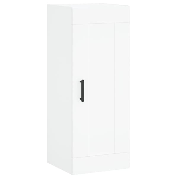 vidaXL Högskåp vit 34,5x34x180 cm konstruerat trä Vit