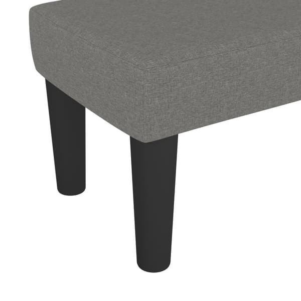 vidaXL Bänk mörkgrå 70x30x30 cm tyg Grå
