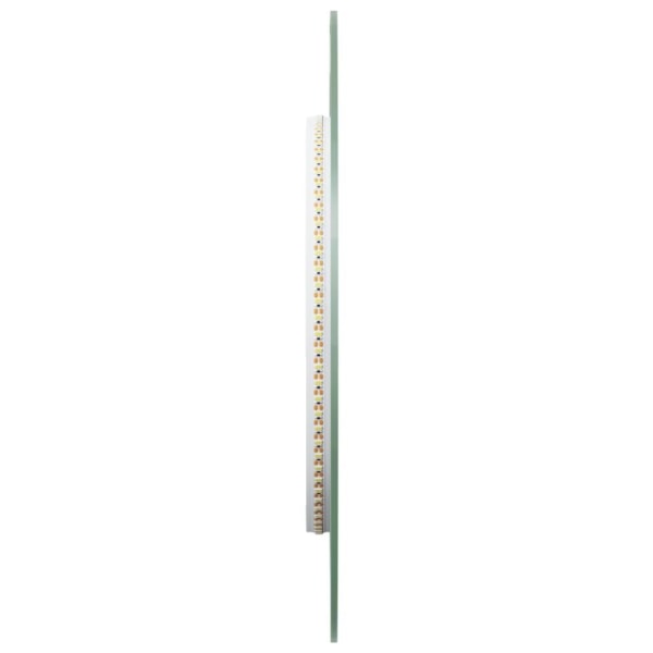 vidaXL Badrumsspegel LED 80x35 cm oval Transparent
