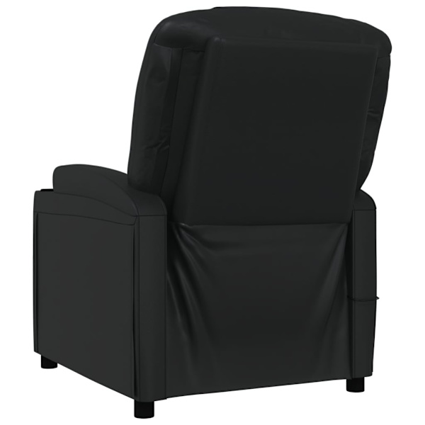 vidaXL Massagefåtölj svart konstläder Svart