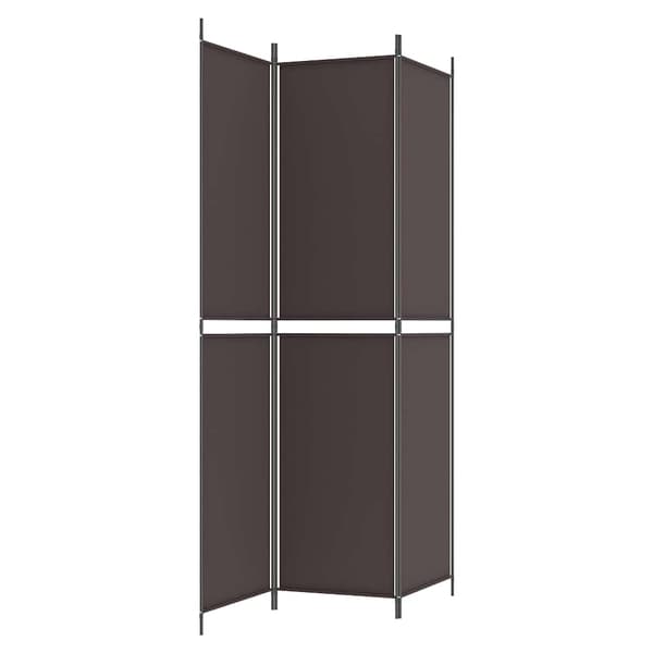 vidaXL Rumsavdelare 3 paneler 150x220 cm brun tyg Brun