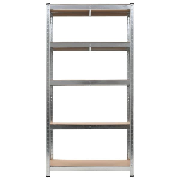 vidaXL Förvaringshylla Silver 2-pack Silver