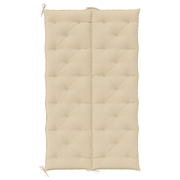 vidaXL Bänkdyna för trädgården beige 180x(50+50)x7 cm oxfordtyg Beige