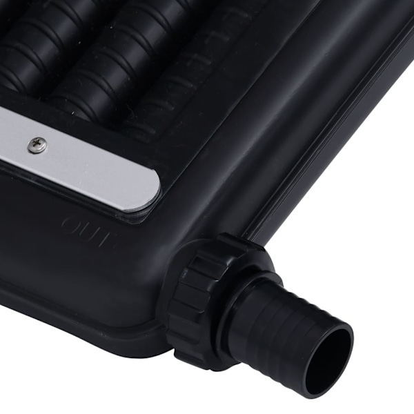 vidaXL Rundad solpanel för pool 110x65 cm Svart