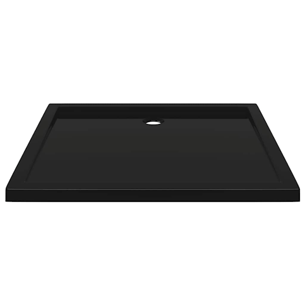 vidaXL Duschkar rektangulärt ABS svart 80x90 cm Svart