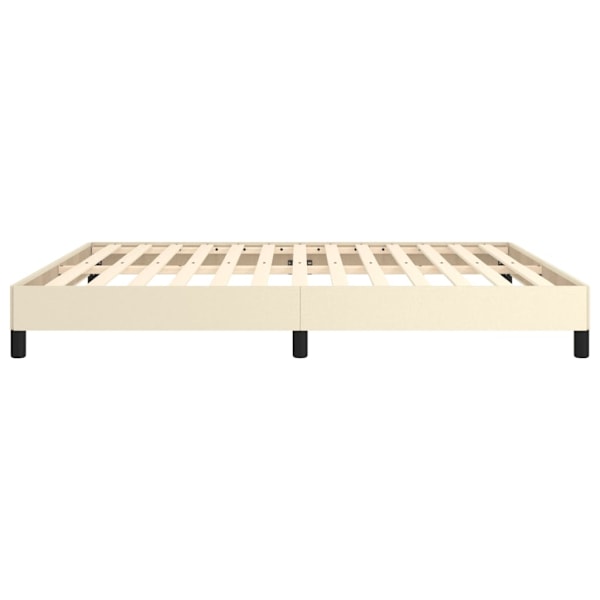 vidaXL Sängram gräddvit 160x200 cm konstläder Kräm