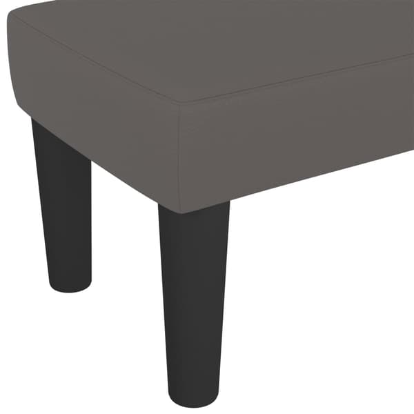 vidaXL Bänk grå 100x30x30 cm konstläder Grå